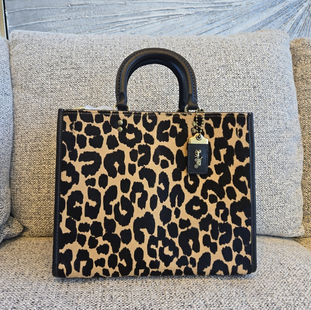 Coach Rogue 30 Leopard Print - Picture 4 of 16